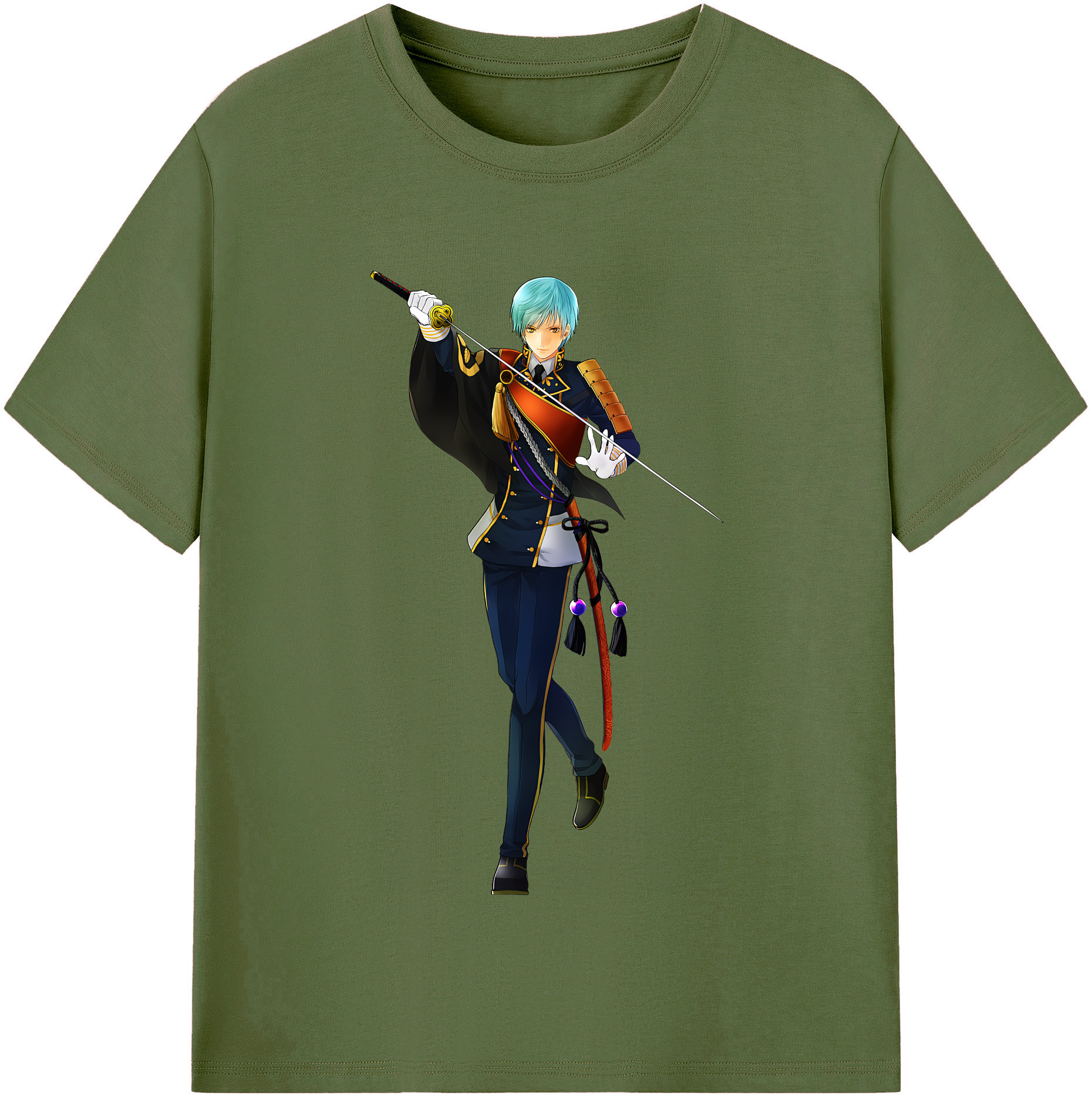 （画像用） 刀剣乱舞 Touken Ranbu 綿100％半袖Tシャツ（フロントプリント）